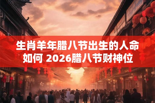 生肖羊年腊八节出生的人命如何 2026腊八节财神位