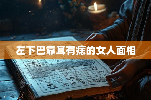 左下巴靠耳有痣的女人面相