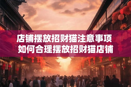 店铺摆放招财猫注意事项 如何合理摆放招财猫店铺