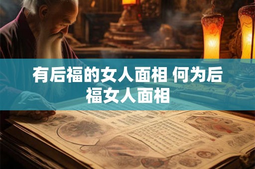 有后福的女人面相 何为后福女人面相