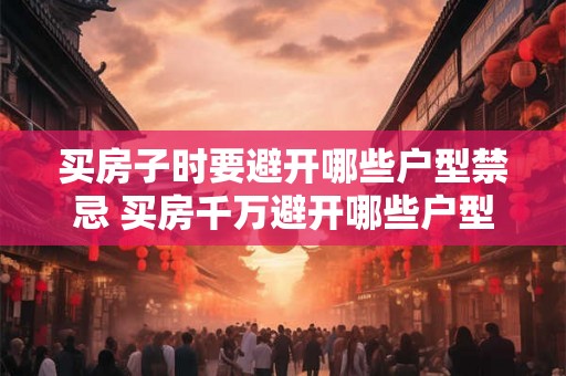 买房子时要避开哪些户型禁忌 买房千万避开哪些户型禁忌 买房子时要避开哪些户型禁忌 买房千万避开哪些户型禁忌