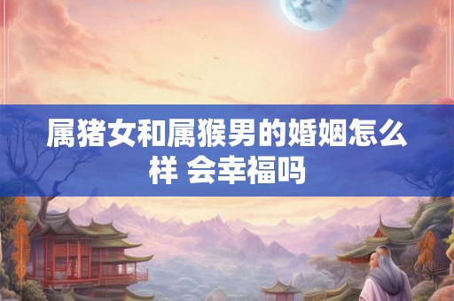 属猪女和属猴男的婚姻怎么样 会幸福吗