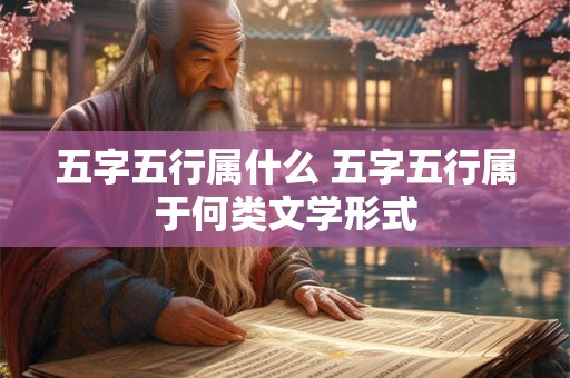 五字五行属什么 五字五行属于何类文学形式 五字五行属什么 五字五行属于何类文学形式
