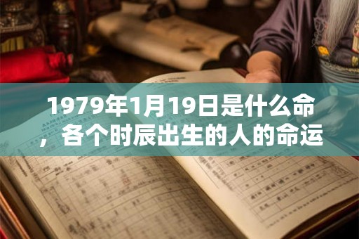 1979年1月19日是什么命,各个时辰出生的人的命运 1979年1月19日是什么命,各个时辰出生的人的命运