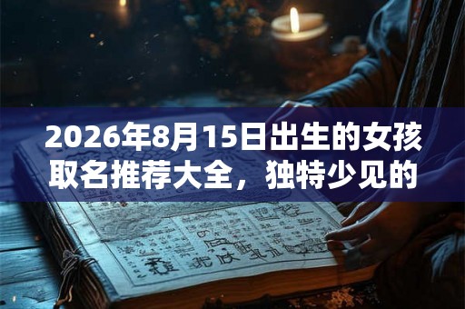 2026年8月15日出生的女孩取名推荐大全，独特少见的女生名字