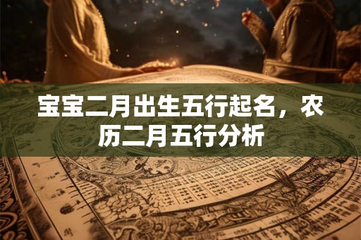 宝宝二月出生五行起名，农历二月五行分析