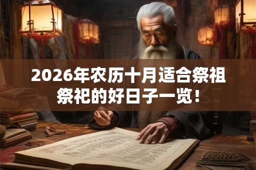 2026年农历十月适合祭祖祭祀的好日子一览! 2026年农历十月适合祭祖祭祀的好日子一览!