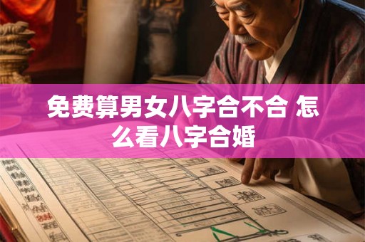 免费算男女八字合不合 怎么看八字合婚