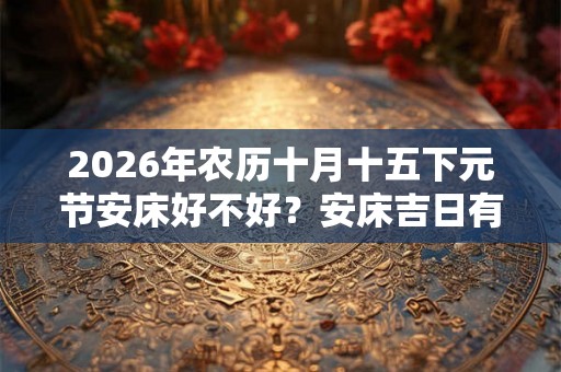 2026年农历十月十五下元节安床好不好？安床吉日有哪些？