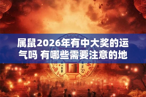 属鼠2026年有中大奖的运气吗 有哪些需要注意的地方 属鼠2026年有中大奖的运气吗 有哪些需要注意的地方