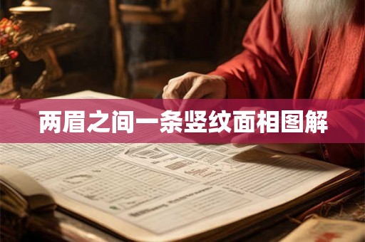 两眉之间一条竖纹面相图解