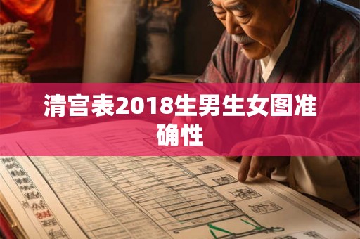 清宫表2018生男生女图准确性