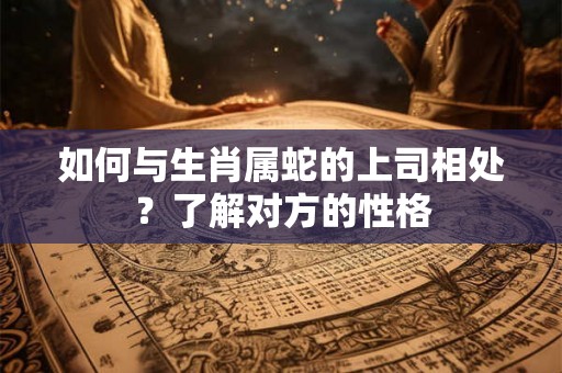 如何与生肖属蛇的上司相处？了解对方的性格