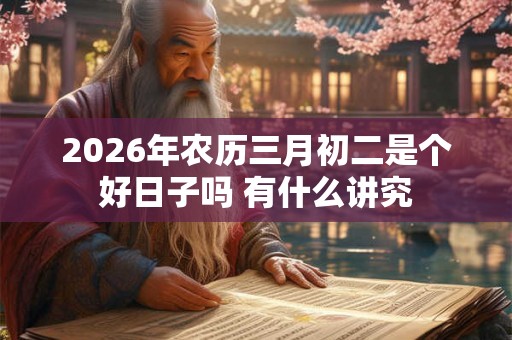 2026年农历三月初二是个好日子吗 有什么讲究