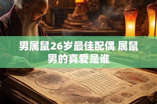 男属鼠26岁最佳配偶 属鼠男的真爱是谁