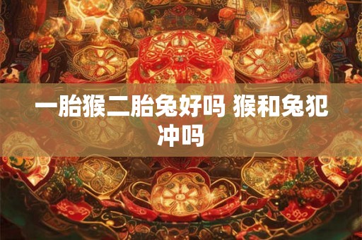 一胎猴二胎兔好吗 猴和兔犯冲吗