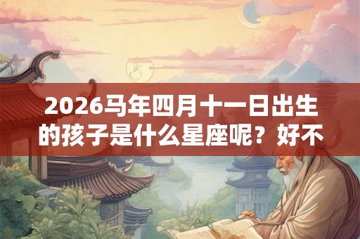2026马年四月十一日出生的孩子是什么星座呢？好不好？