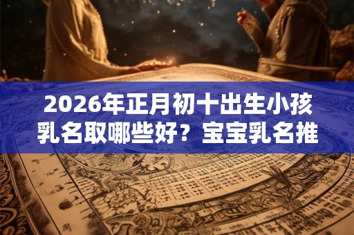 2026年正月初十出生小孩乳名取哪些好?宝宝乳名推荐 2026年正月初十出生小孩乳名取哪些好?宝宝乳名推荐