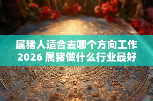 属猪人适合去哪个方向工作2026 属猪做什么行业最好