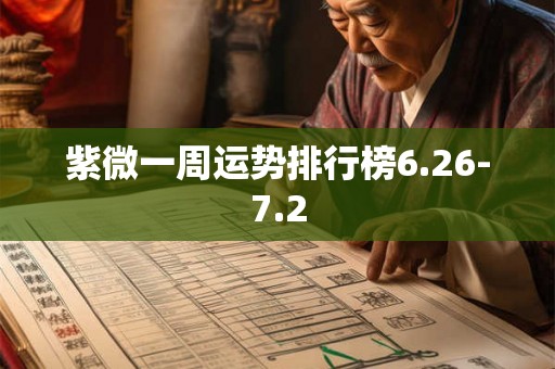 紫微一周运势排行榜6.26-7.2