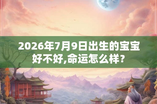 2026年7月9日出生的宝宝好不好,命运怎么样？