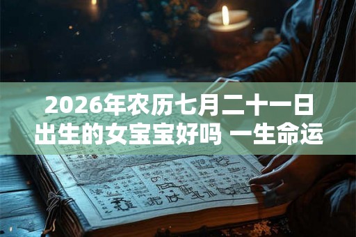 2026年农历七月二十一日出生的女宝宝好吗 一生命运分析