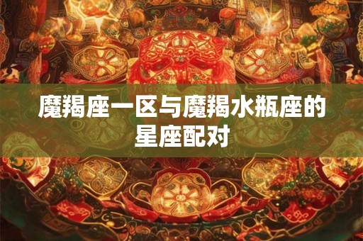 魔羯座一区与魔羯水瓶座的星座配对