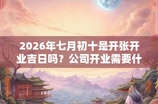 2026年七月初十是开张开业吉日吗？公司开业需要什么仪式