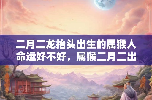 二月二龙抬头出生的属猴人命运好不好，属猴二月二出生好吗？