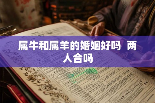 属牛和属羊的婚姻好吗  两人合吗