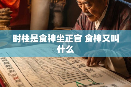 时柱是食神坐正官 食神又叫什么