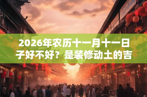 2026年农历十一月十一日子好不好？是装修动土的吉日吗？