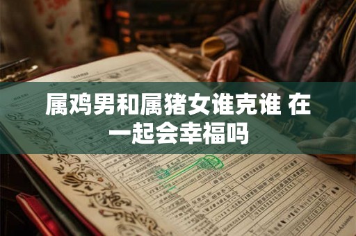 属鸡男和属猪女谁克谁 在一起会幸福吗