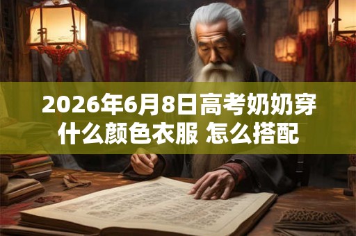 2026年6月8日高考奶奶穿什么颜色衣服 怎么搭配