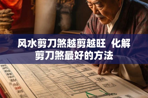 风水剪刀煞越剪越旺  化解剪刀煞最好的方法