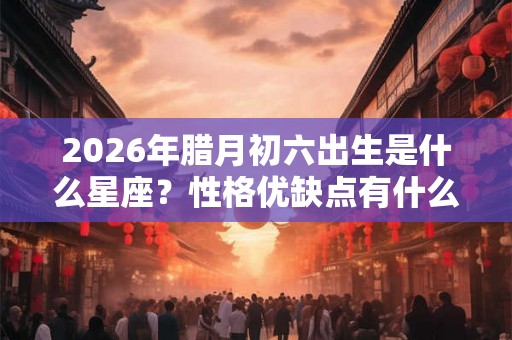 2026年腊月初六出生是什么星座？性格优缺点有什么？