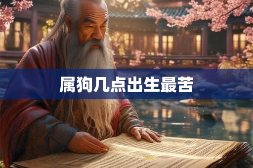 属狗几点出生最苦