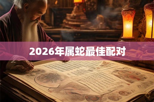 2026年属蛇最佳配对
