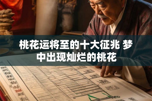 桃花运将至的十大征兆 梦中出现灿烂的桃花 桃花运将至的十大征兆 梦中出现灿烂的桃花
