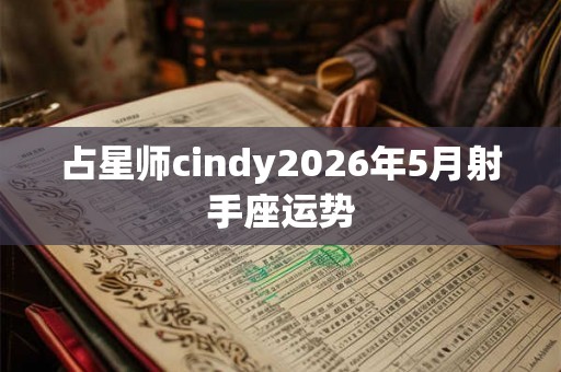 占星师cindy2026年5月射手座运势
