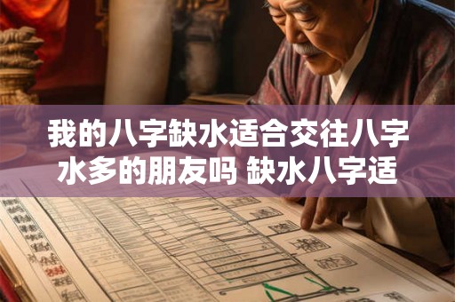 我的八字缺水适合交往八字水多的朋友吗 缺水八字适合水多朋友交往吗