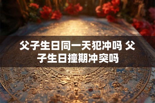父子生日同一天犯冲吗 父子生日撞期冲突吗 父子生日同一天犯冲吗 父子生日撞期冲突吗