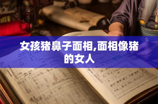 女孩猪鼻子面相,面相像猪的女人