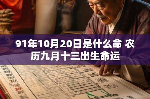 91年10月20日是什么命 农历九月十三出生命运