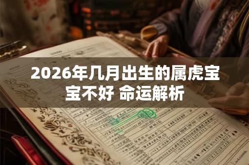 2026年几月出生的属虎宝宝不好 命运解析