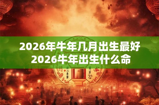 2026年牛年几月出生最好 2026牛年出生什么命