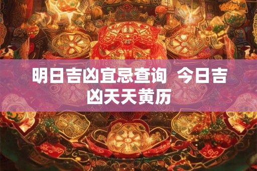 明日吉凶宜忌查询 今日吉凶天天黄历 明日吉凶宜忌查询 今日吉凶天天黄历