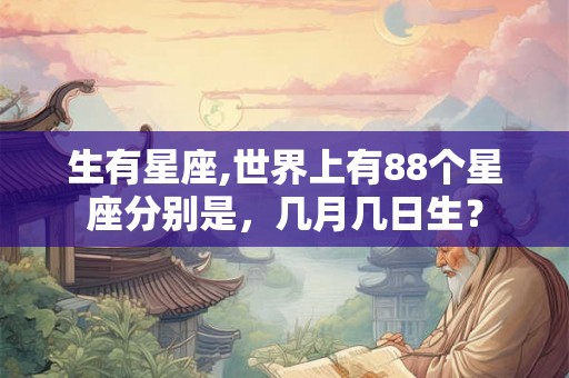 生有星座,世界上有88个星座分别是，几月几日生？