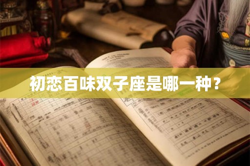 初恋百味双子座是哪一种？