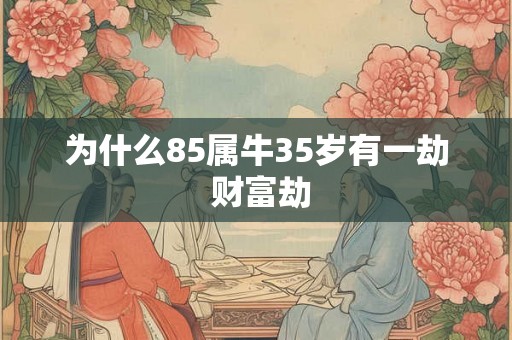 为什么85属牛35岁有一劫 财富劫